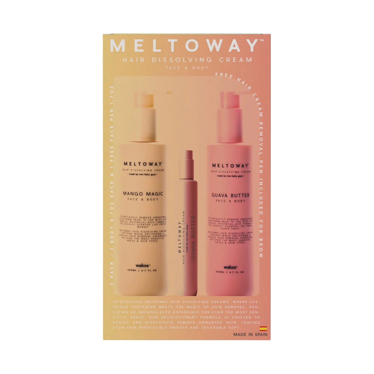 Meltoway Ultimate Hair Removal Cream Kit - Bellso